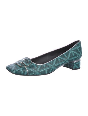 Samantha Sung Leather Printed Pumps