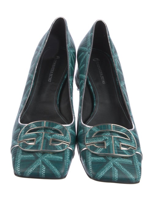 Samantha Sung Leather Printed Pumps