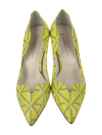 Samantha Sung Leather Printed Pumps