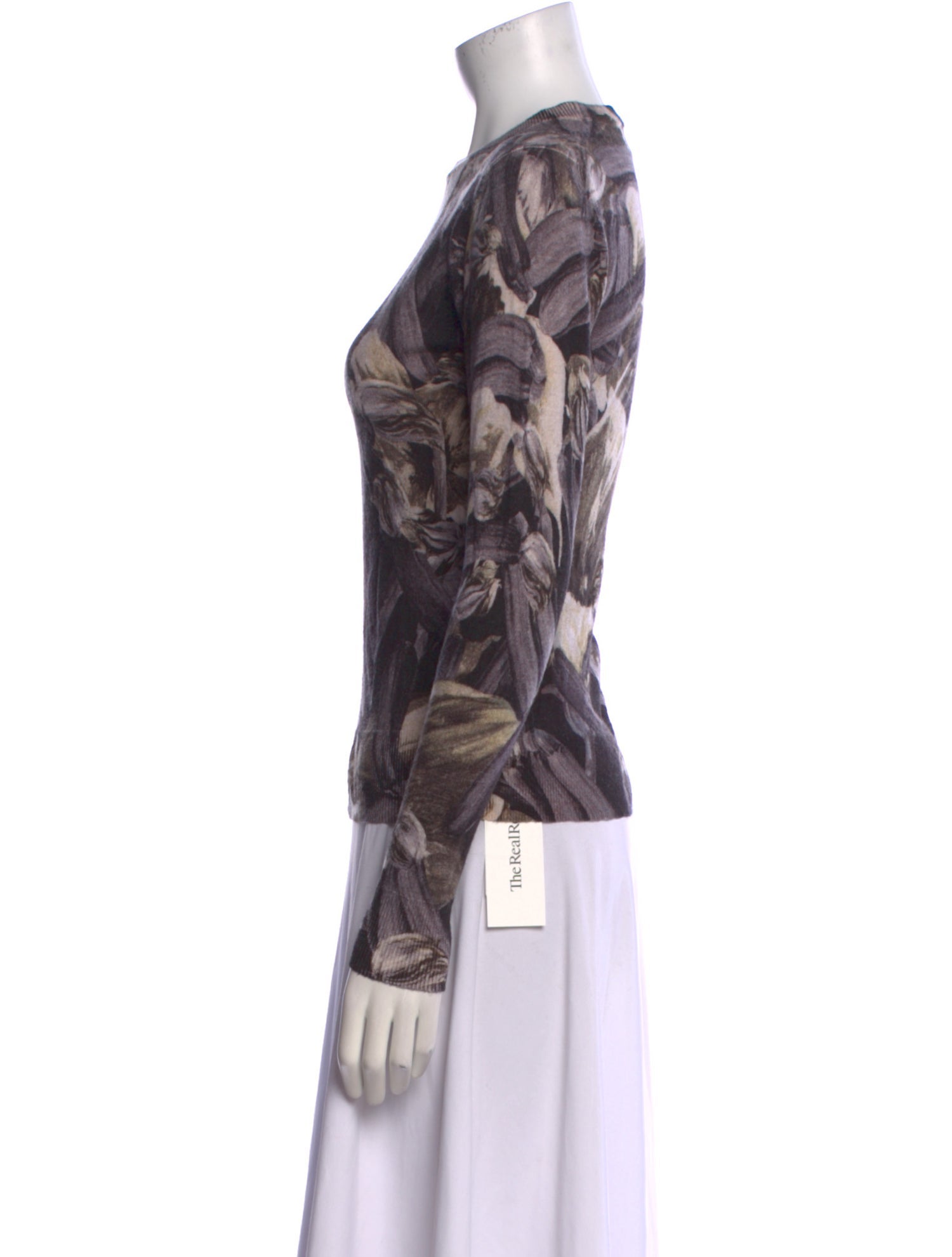 Samantha Sung Cashmere Printed Sweater