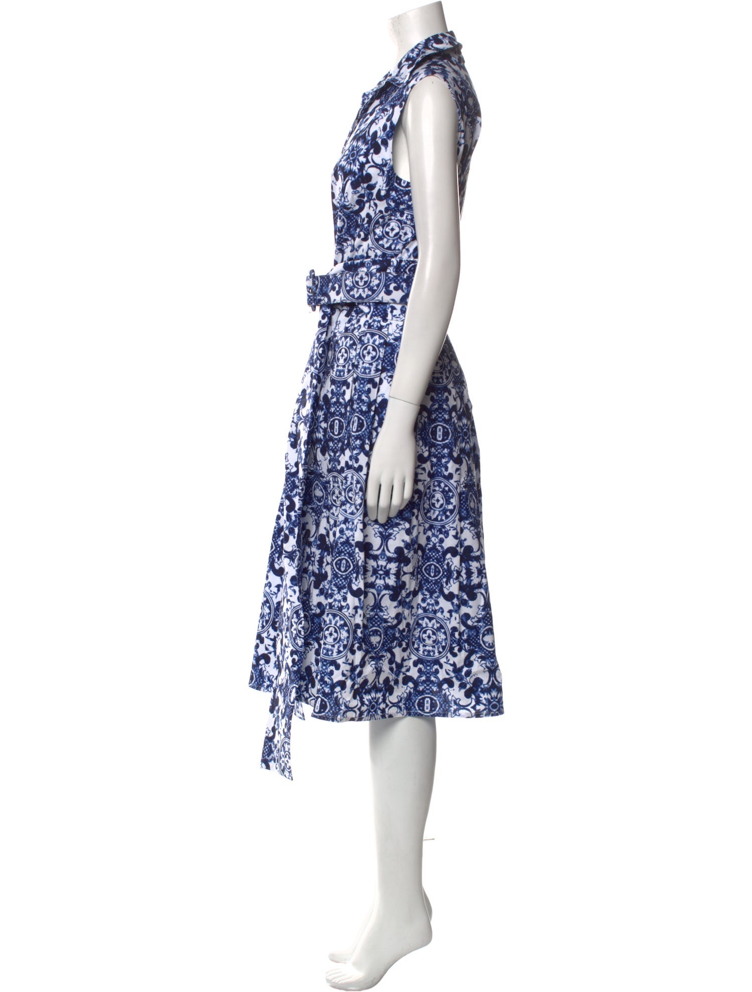 Samantha Sung Floral Print Midi Length Dress w/ Tags