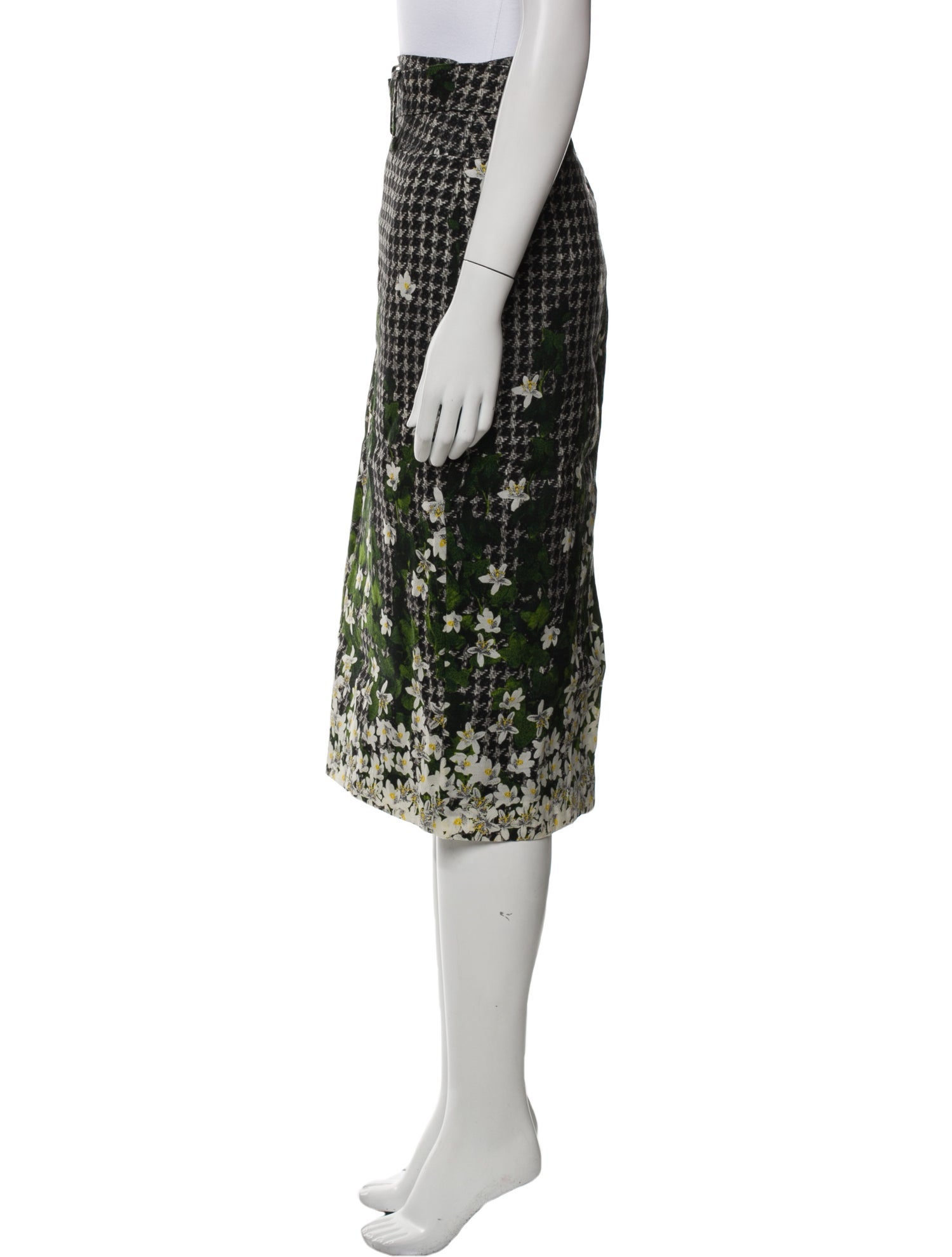 Samantha Sung Wool Midi Length Skirt