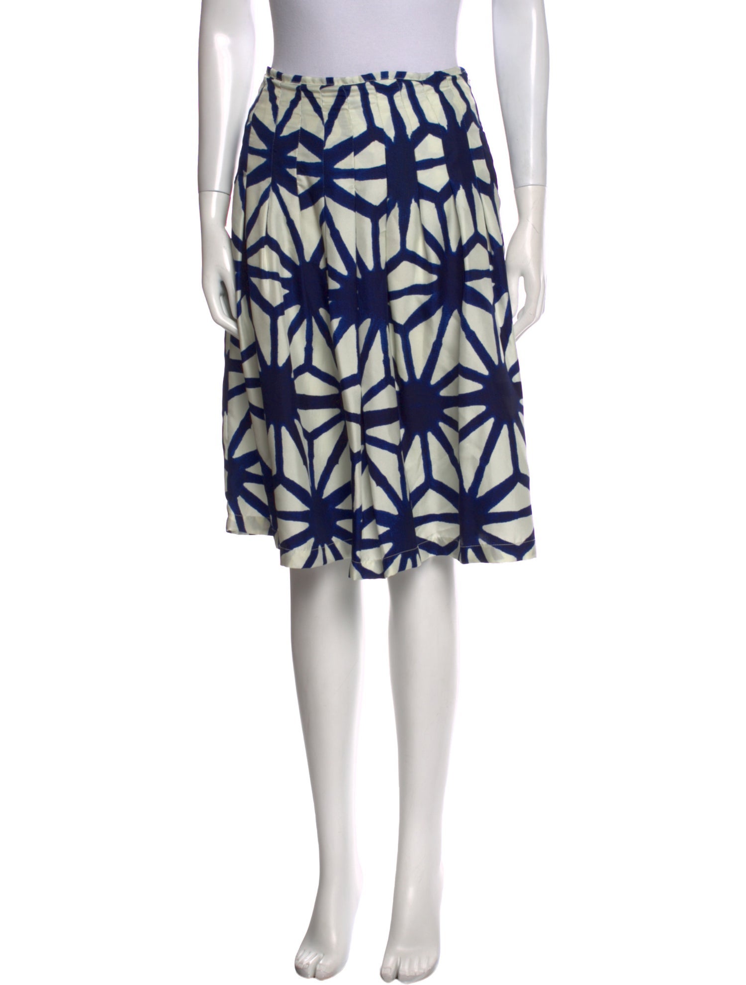 Samantha Sung Silk Knee-Length Skirt