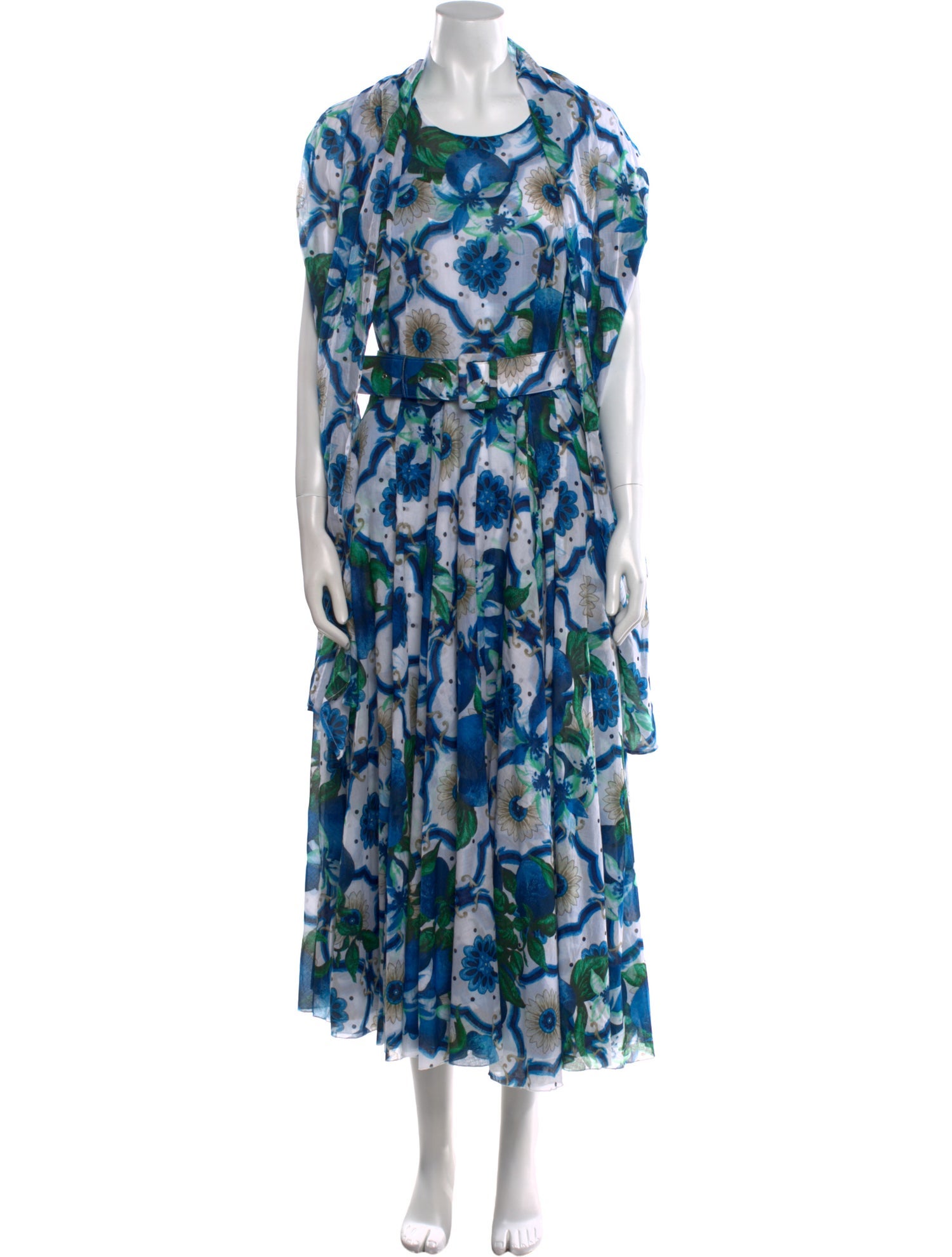 Samantha Sung Floral Print Long Dress