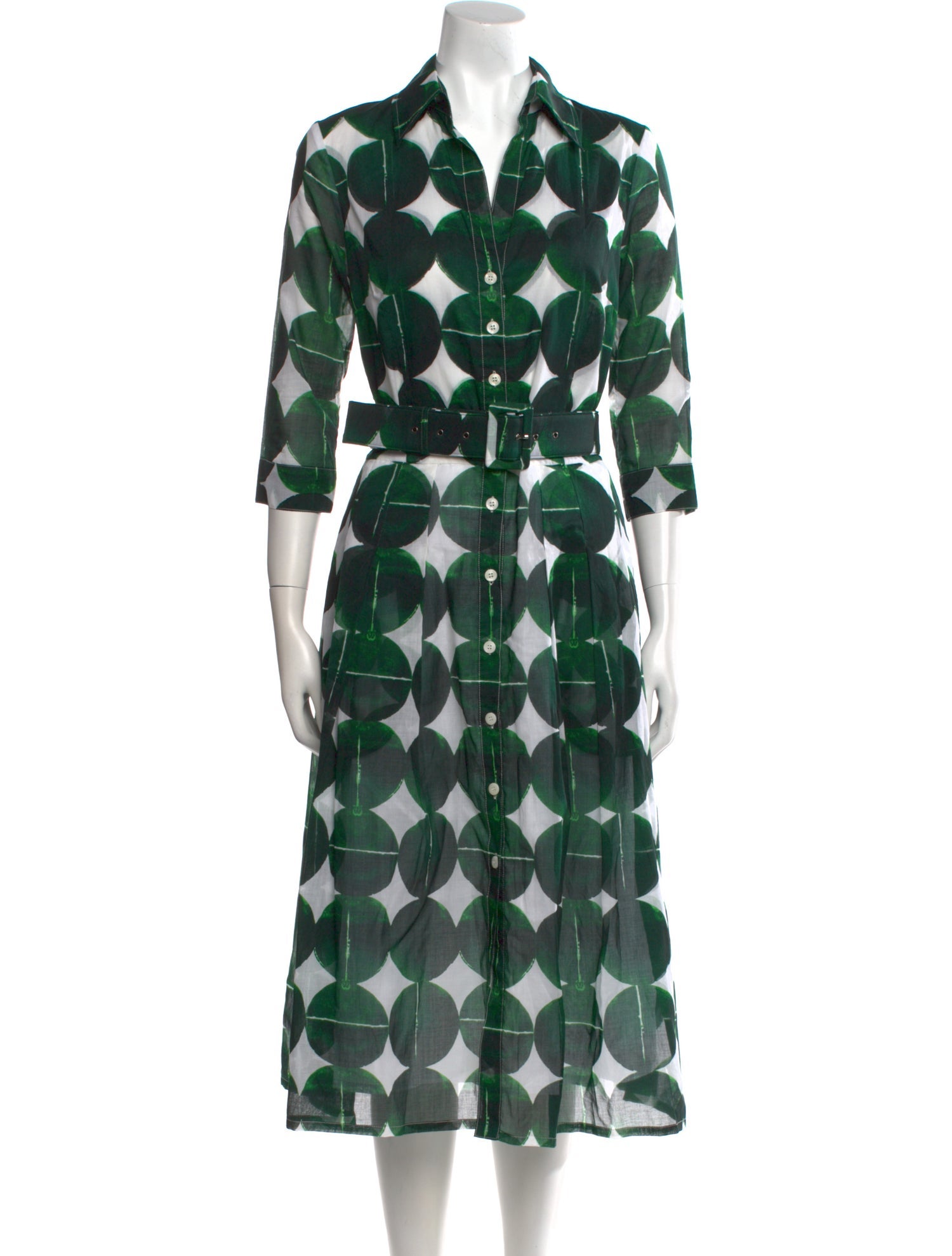 Samantha Sung Printed Midi Length Dress w/ Tags