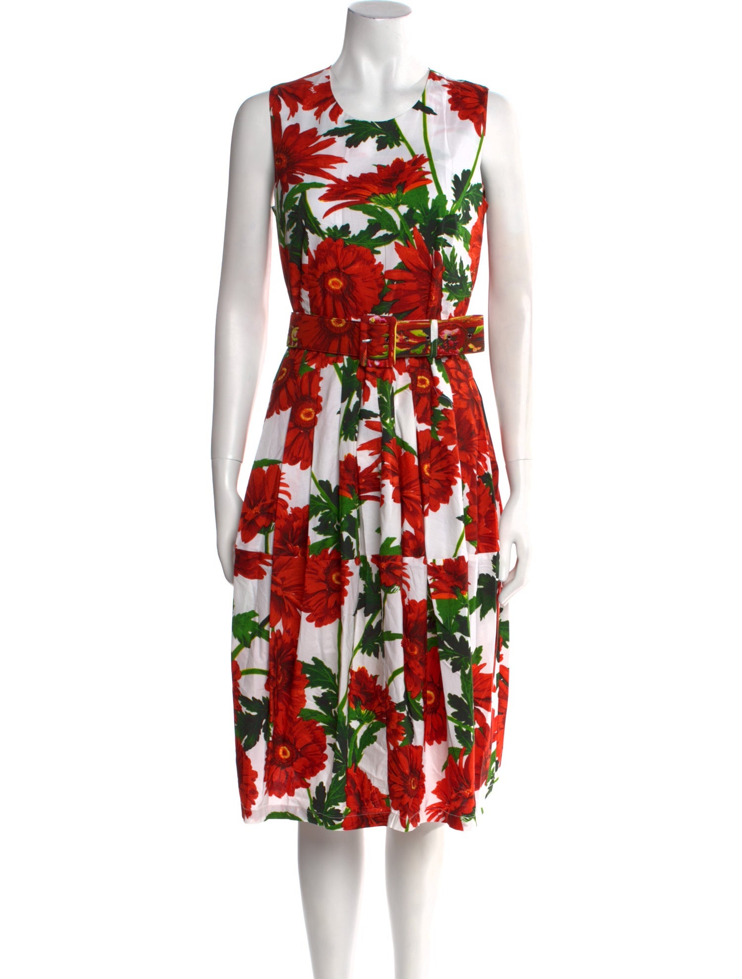 Samantha Sung Floral Print Knee-Length Dress