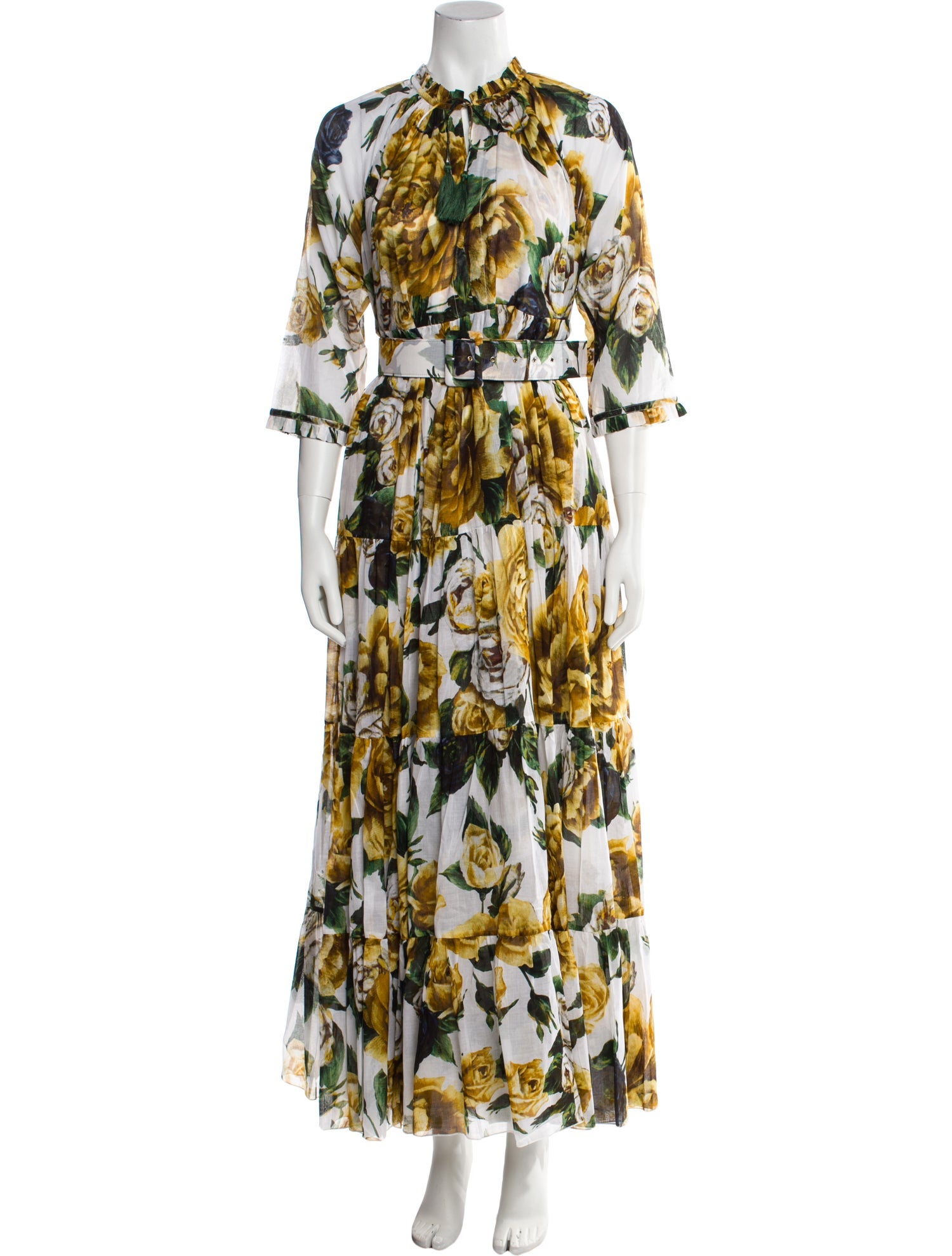 Samantha Sung Floral Print Long Dress
