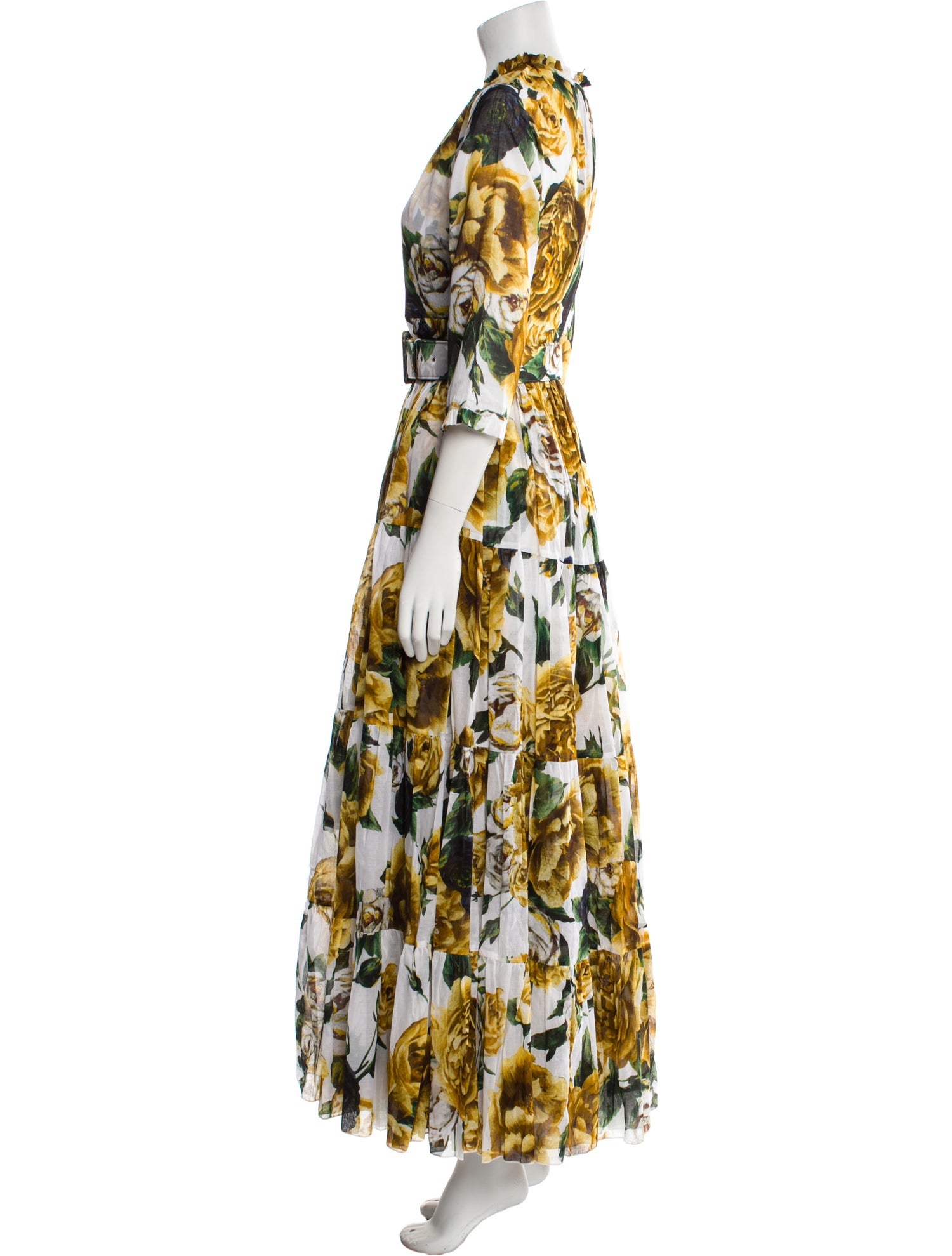 Samantha Sung Floral Print Long Dress