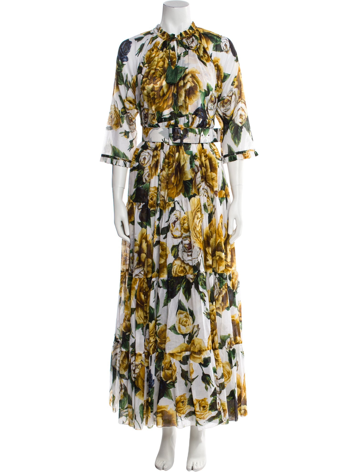 Samantha Sung Floral Print Long Dress
