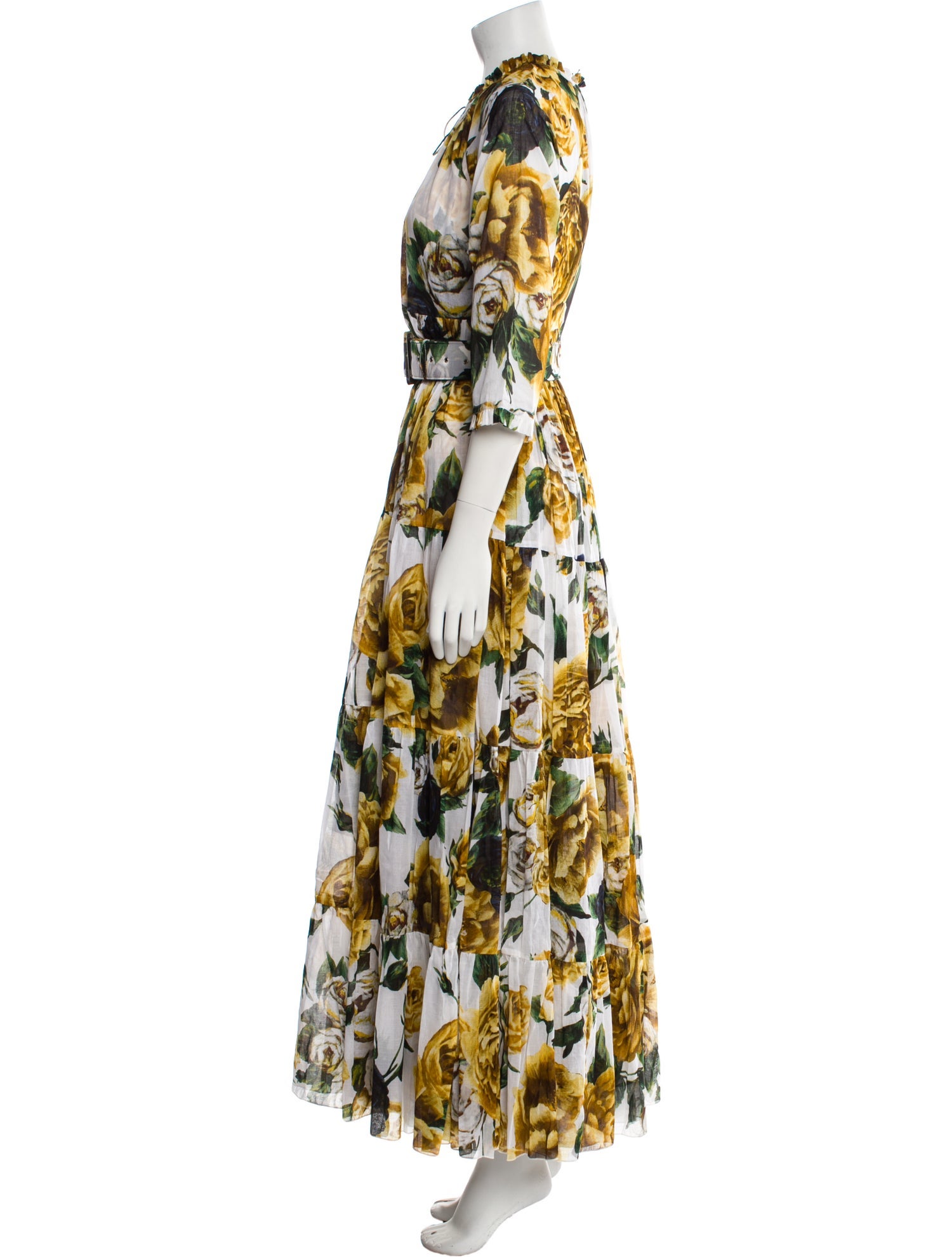 Samantha Sung Floral Print Long Dress