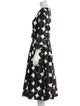 Samantha Sung Polka Dot Print Midi Length Dress