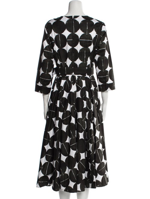 Samantha Sung Polka Dot Print Midi Length Dress