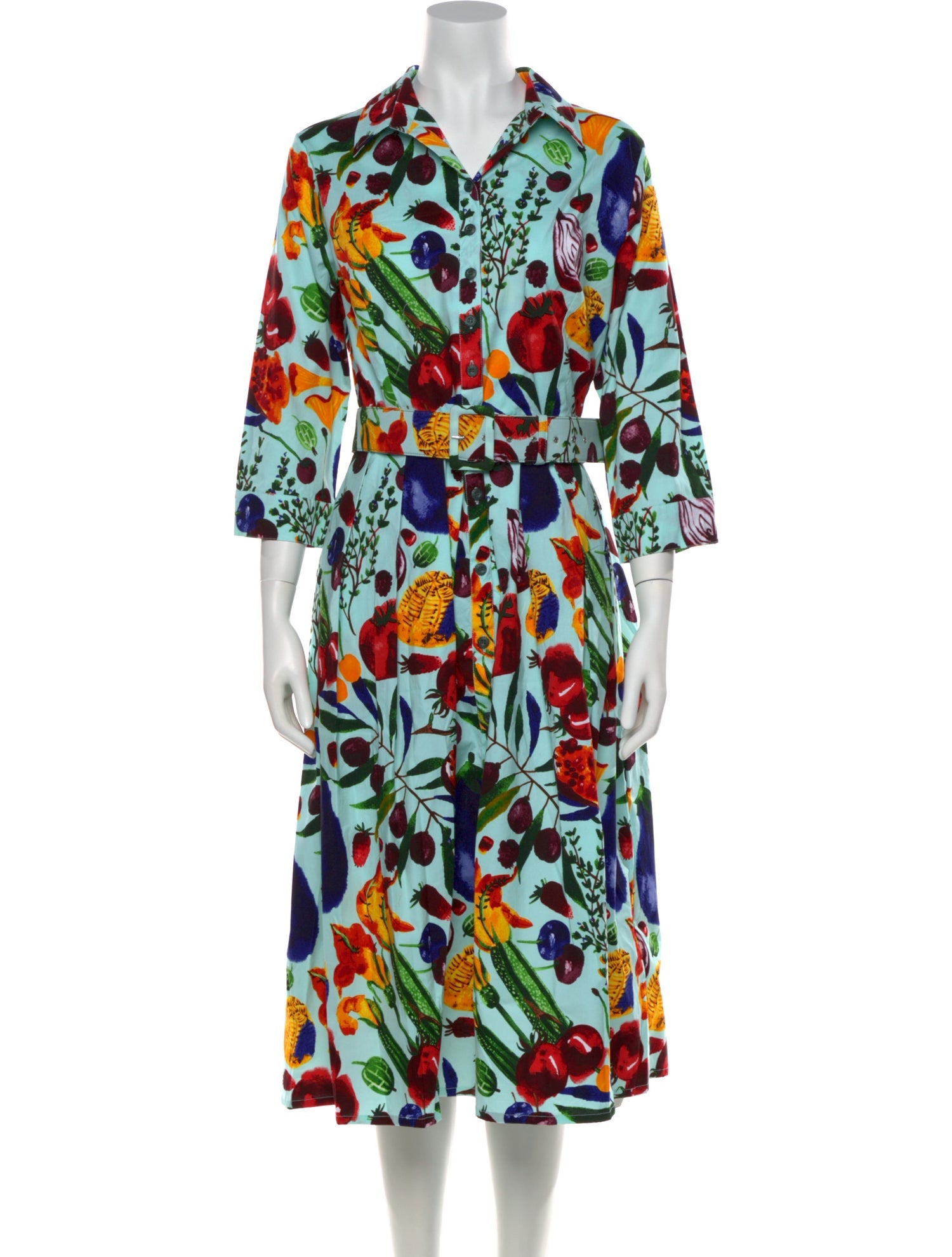 Samantha Sung Printed Midi Length Dress