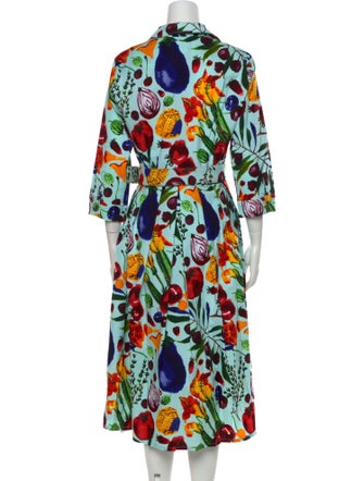Samantha Sung Printed Midi Length Dress