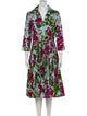 Samantha Sung Floral Print Midi Length Dress