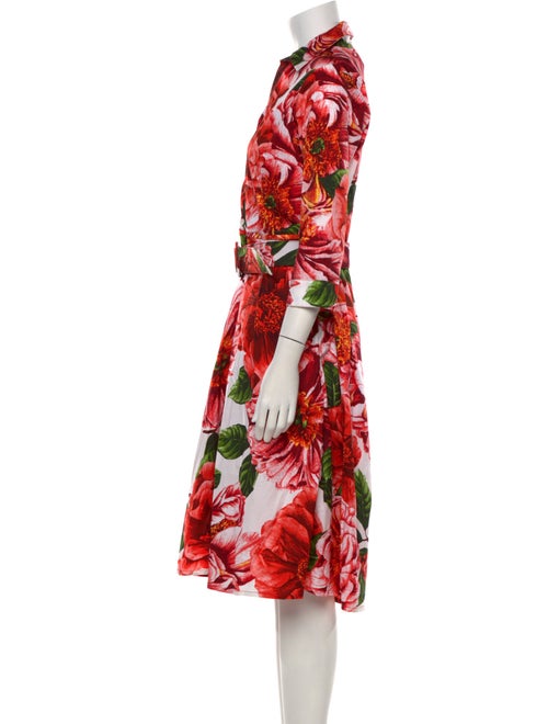 Samantha Sung Floral Print Midi Length Dress