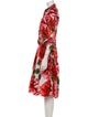 Samantha Sung Floral Print Midi Length Dress