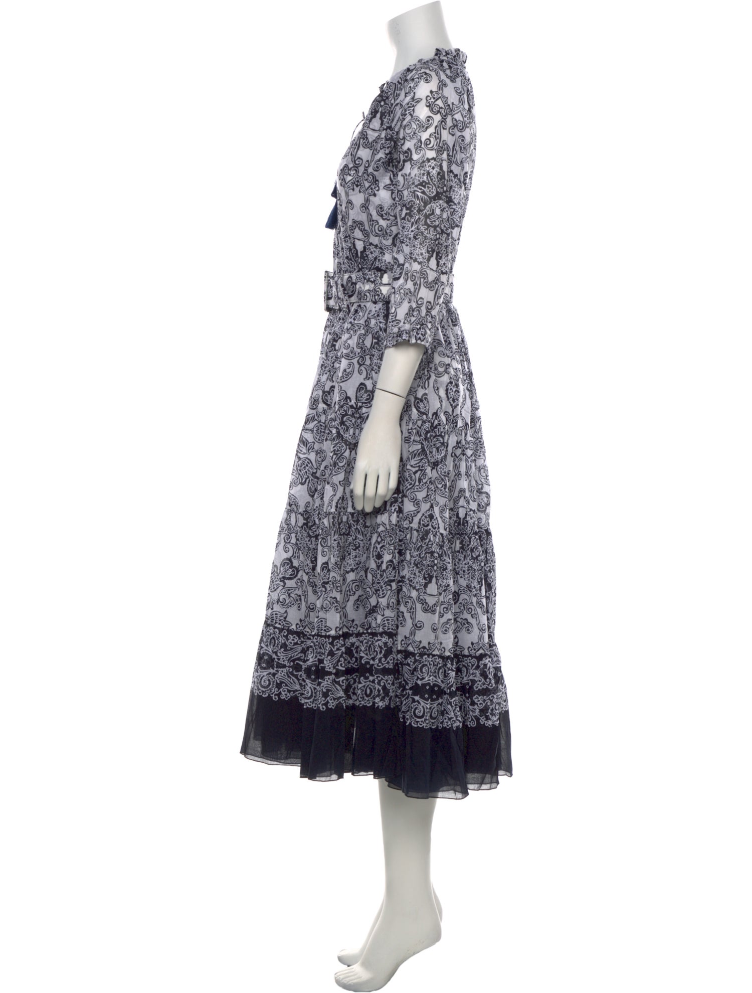 Samantha Sung Floral Print Long Dress