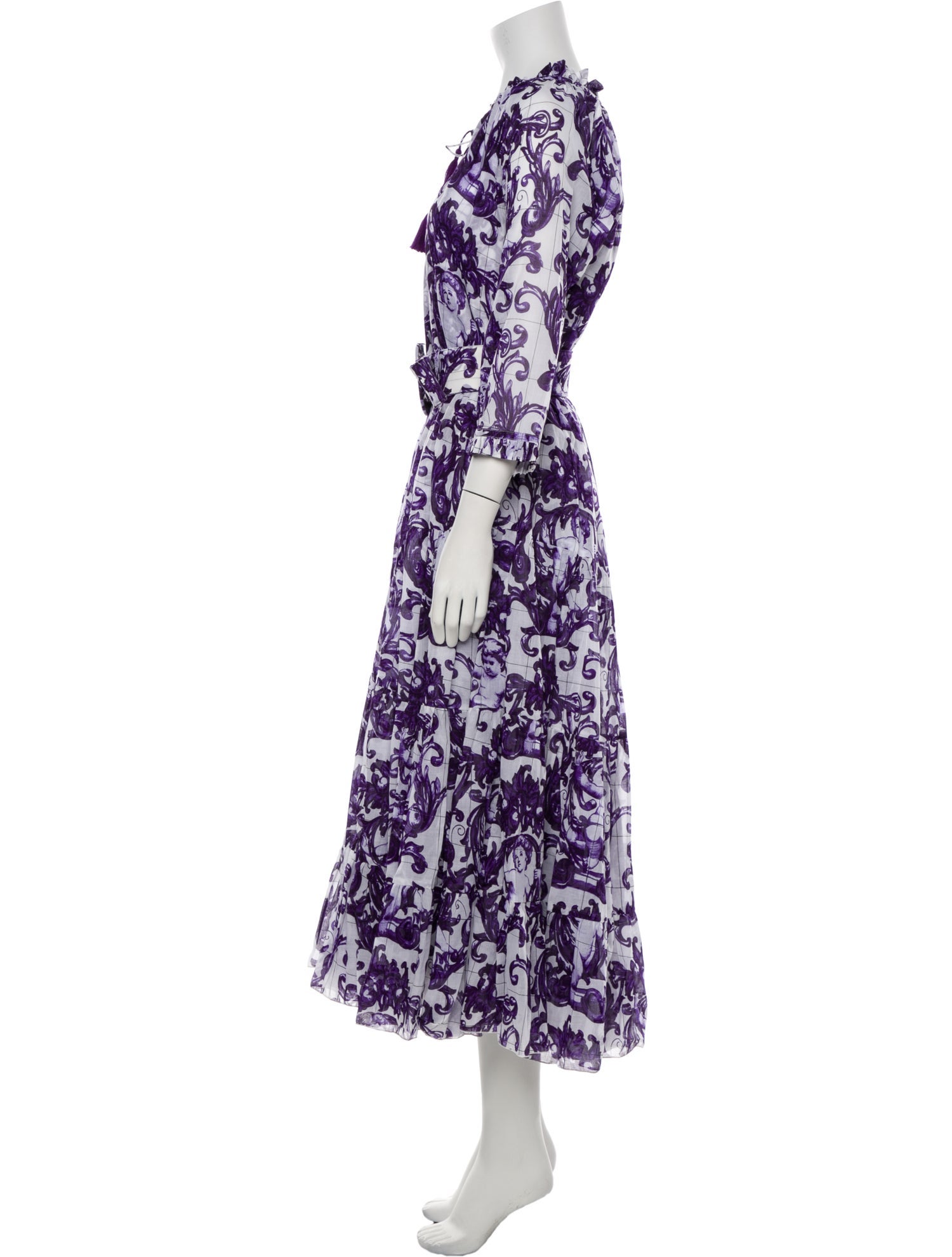 Samantha Sung Floral Print Long Dress