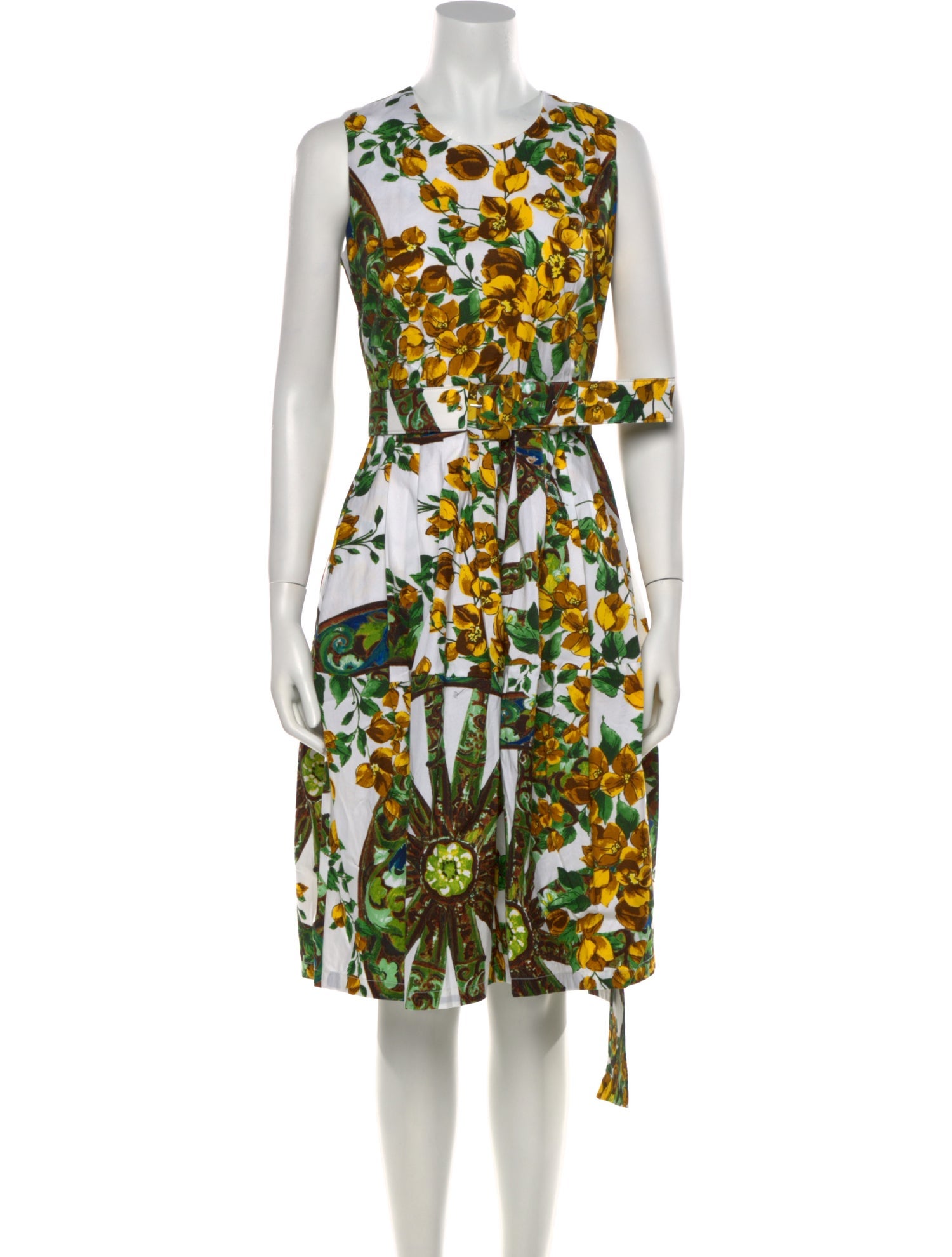 Samantha Sung Printed Knee-Length Dress