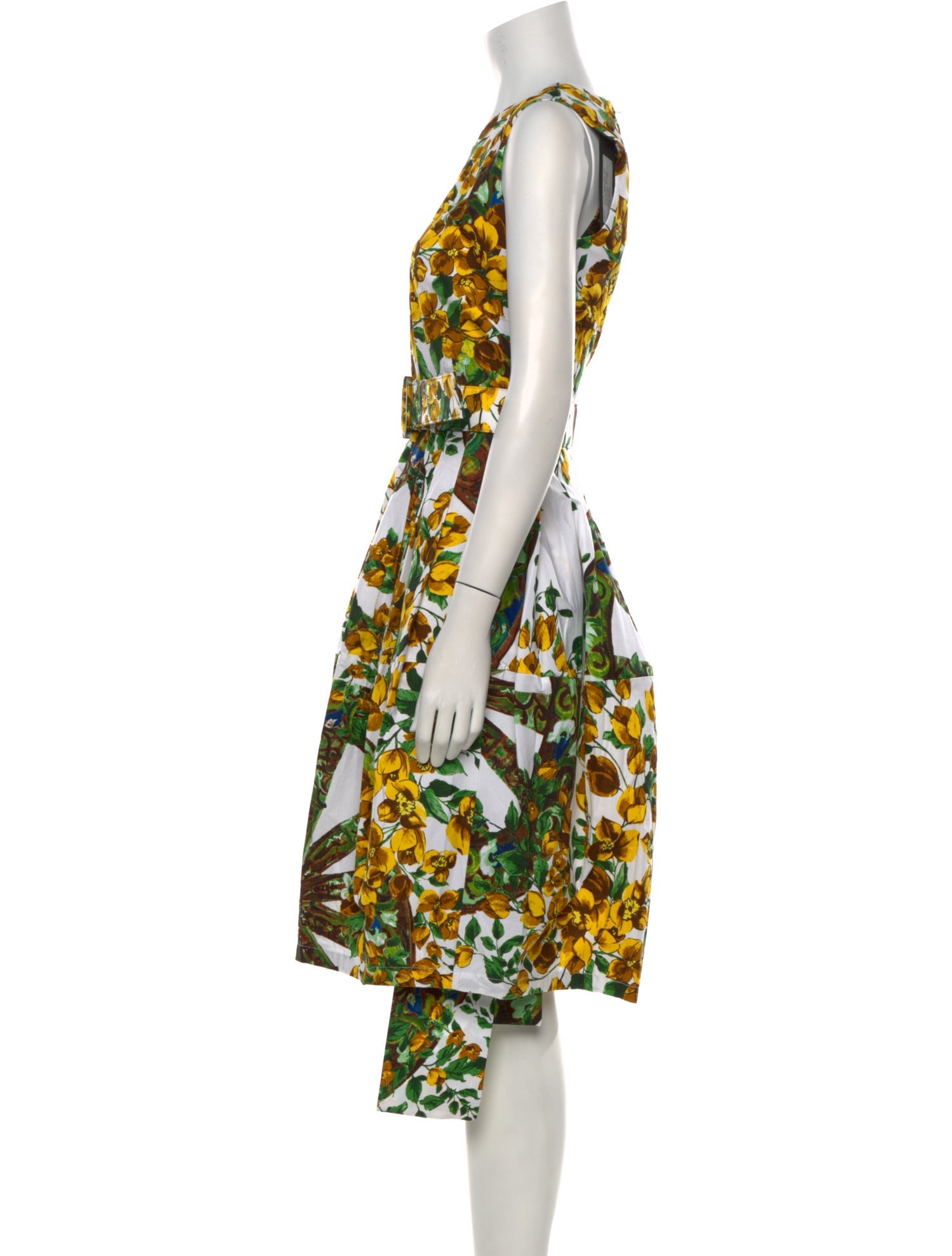 Samantha Sung Printed Knee-Length Dress