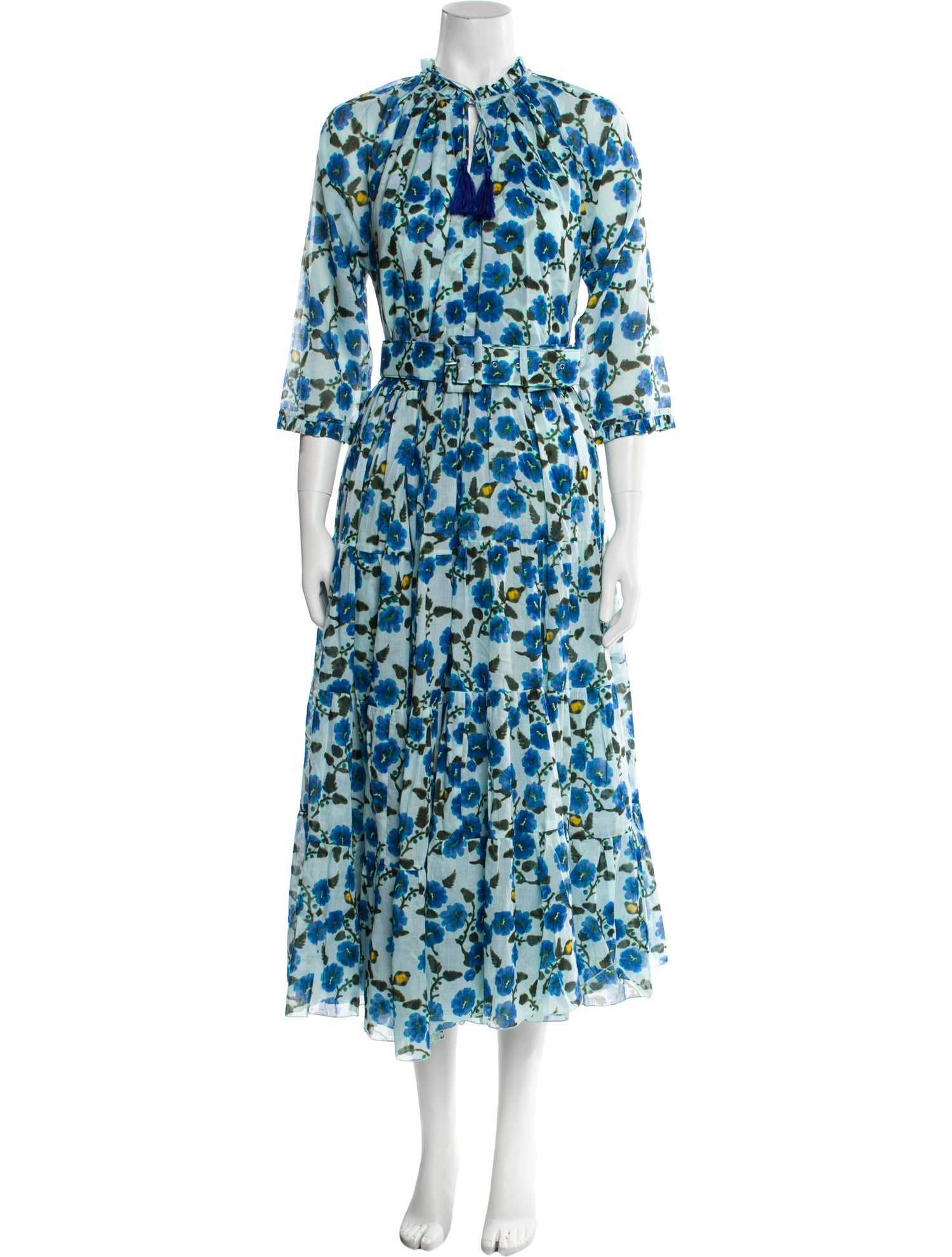 Samantha Sung Floral Print Long Dress