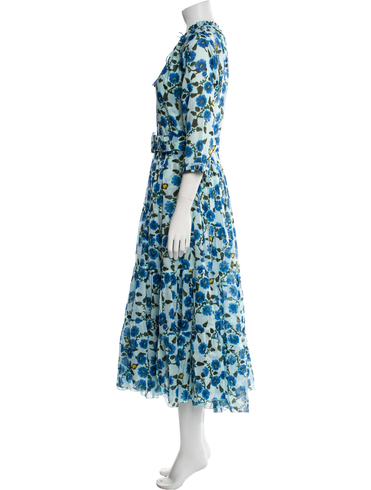 Samantha Sung Floral Print Long Dress
