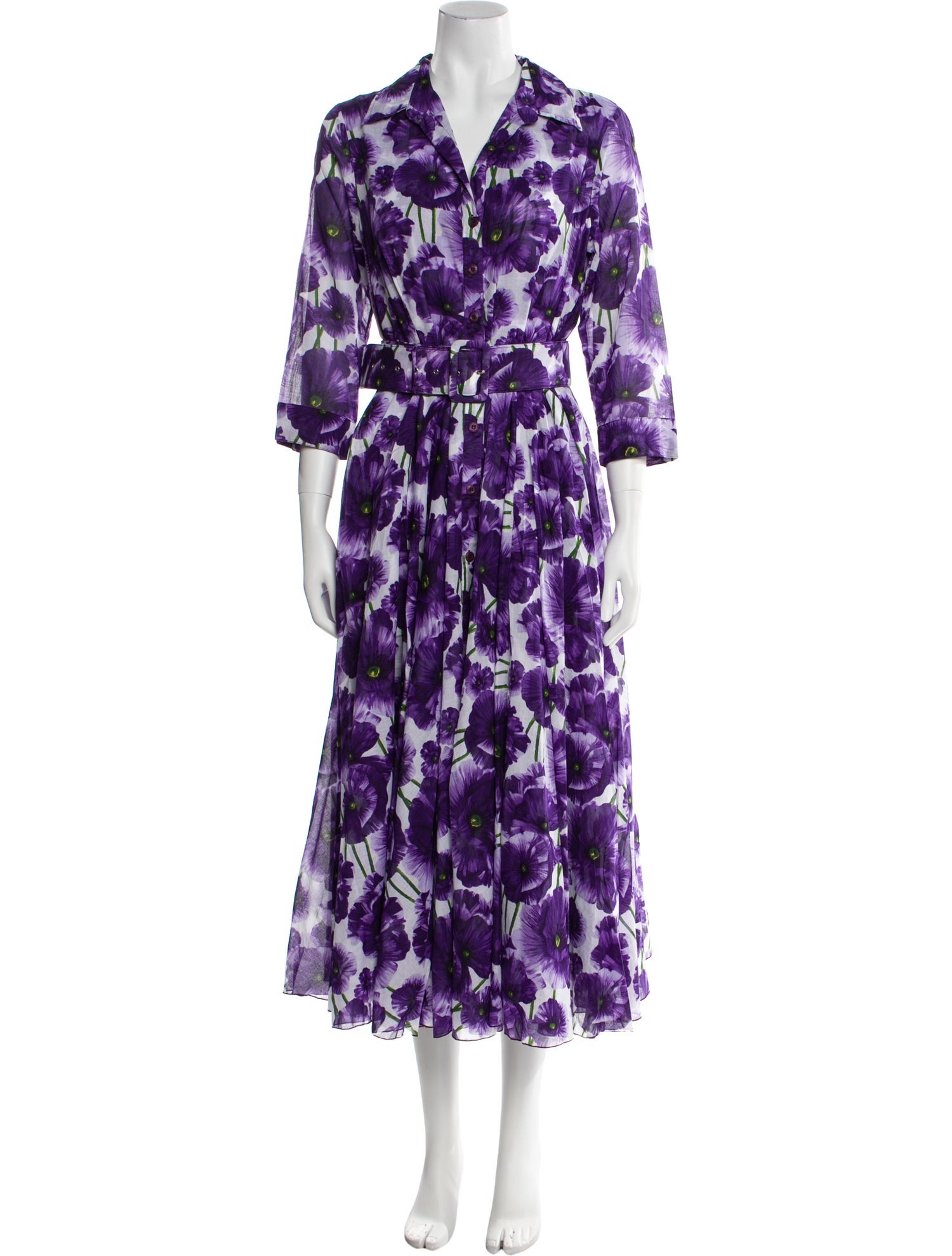 Samantha Sung Floral Print Long Dress