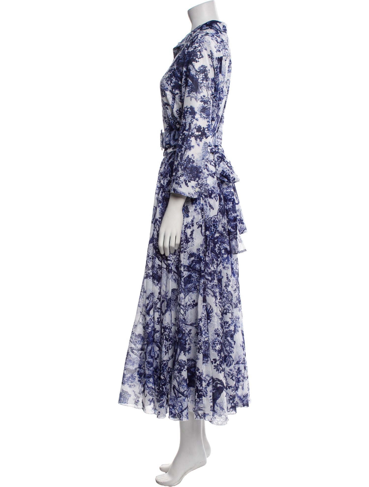 Samantha Sung Floral Print Long Dress