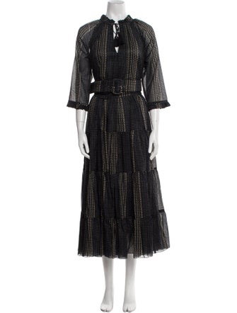 Samantha Sung Printed Long Dress