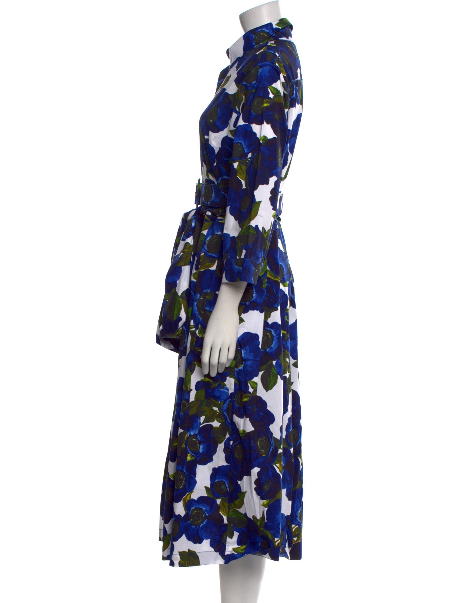 Samantha Sung Floral Print Midi Length Dress