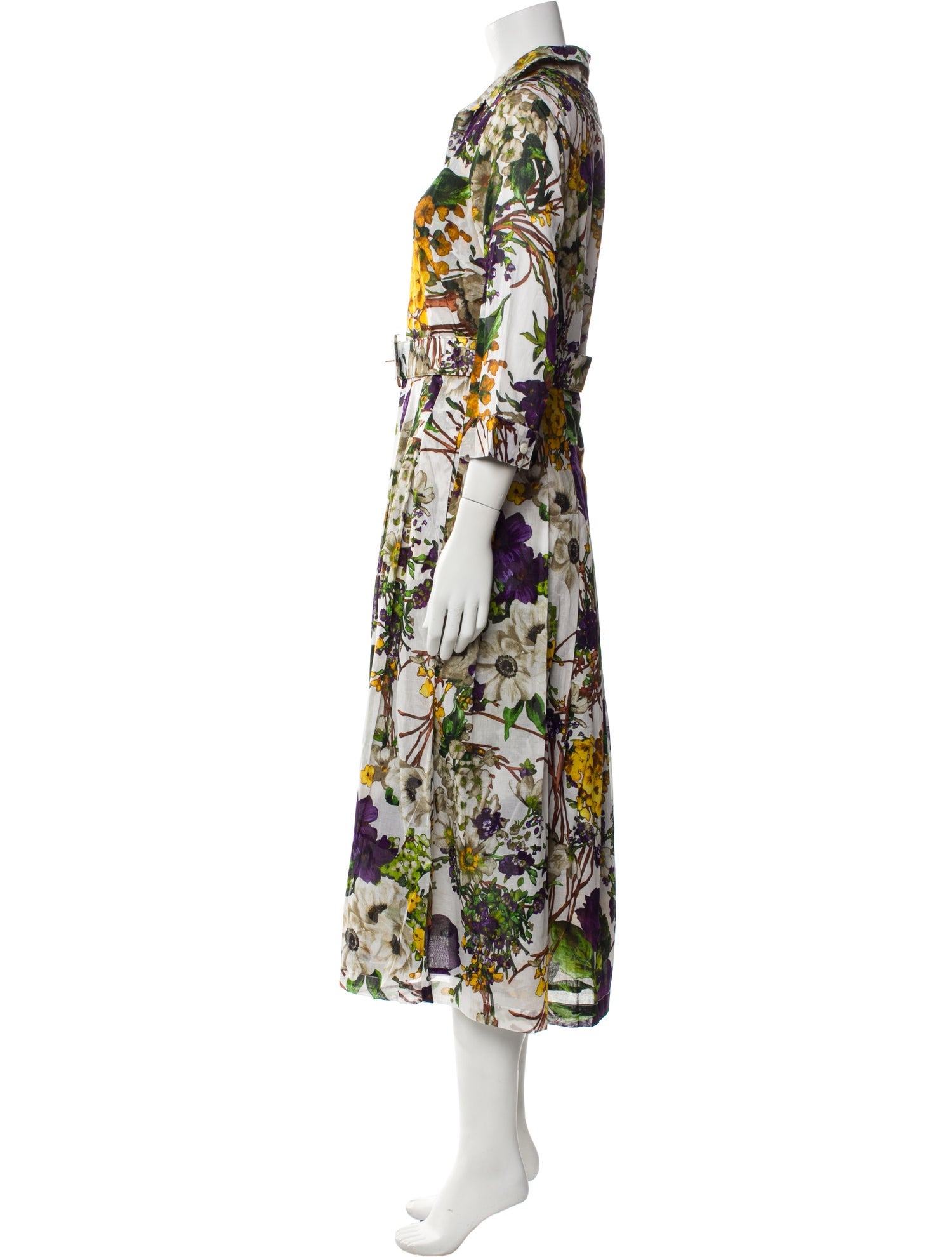 Samantha Sung Floral Print Long Dress w/ Tags