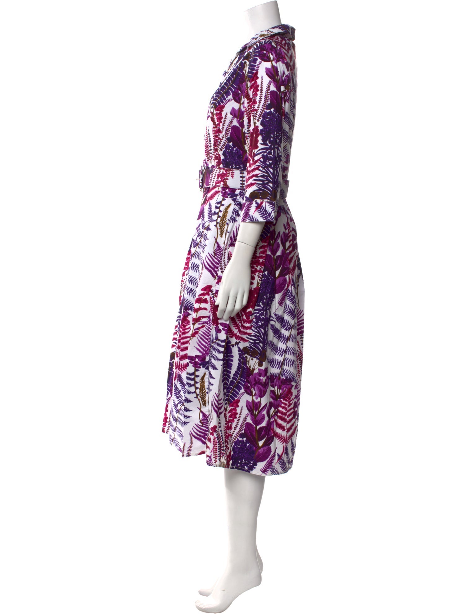 Samantha Sung Printed Midi Length Dress w/ Tags