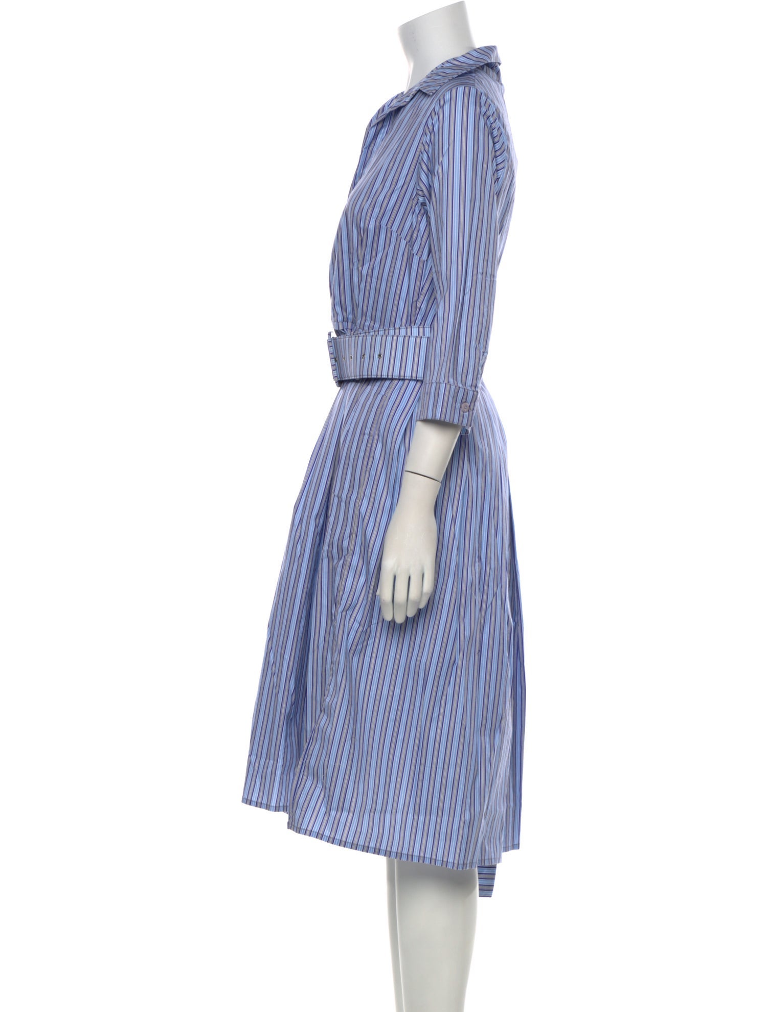 Samantha Sung Striped Midi Length Dress