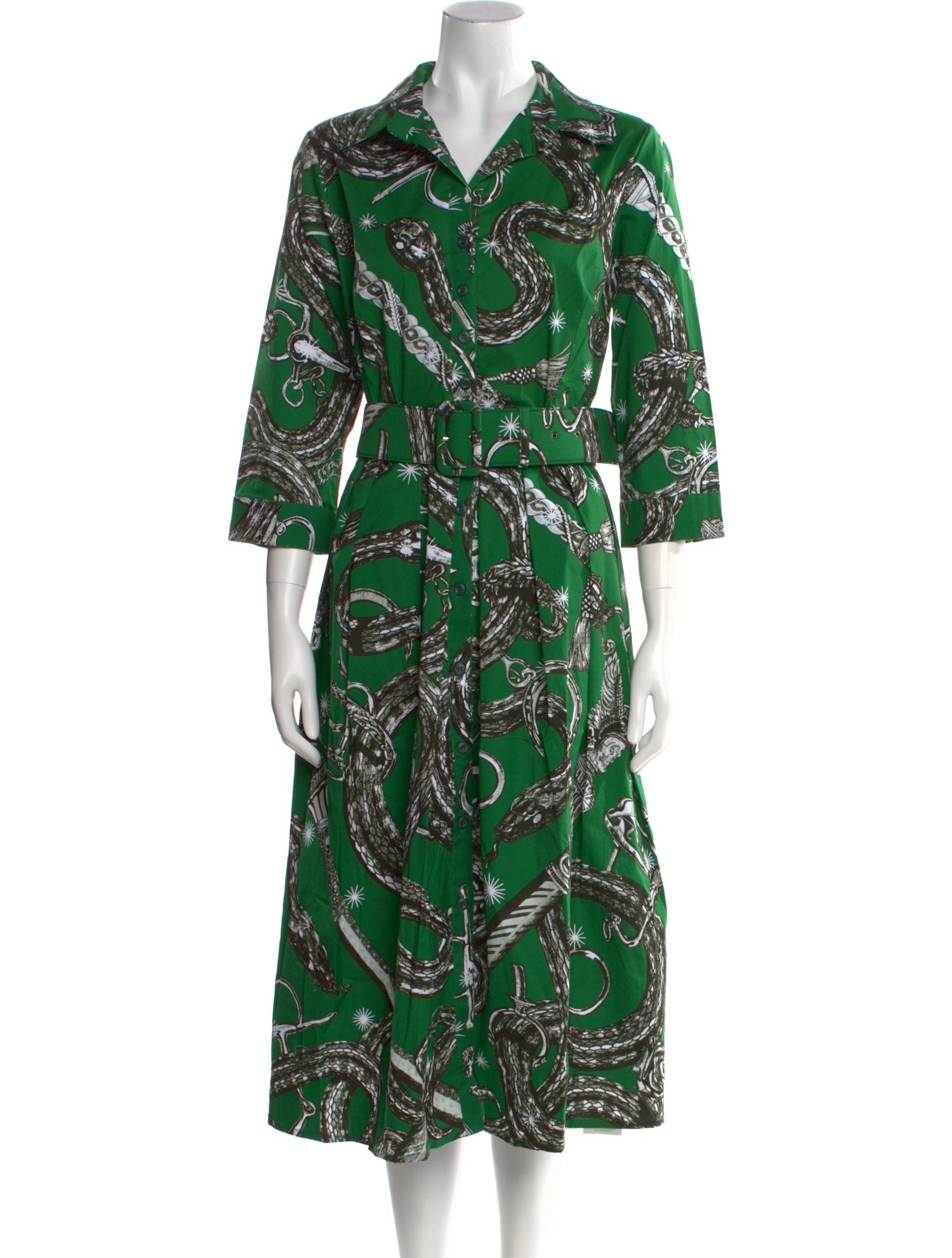 Samantha Sung Paisley Print Midi Length Dress