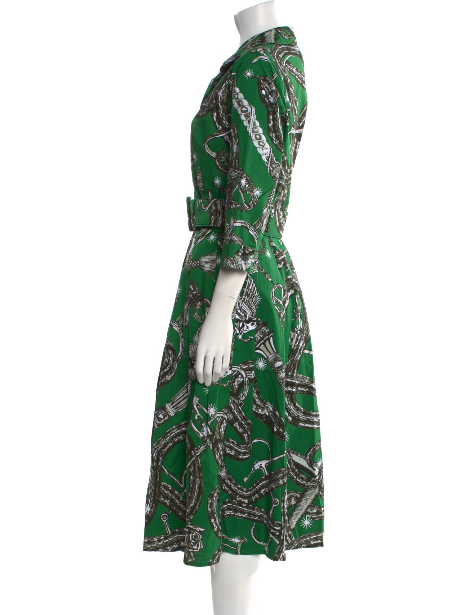 Samantha Sung Paisley Print Midi Length Dress