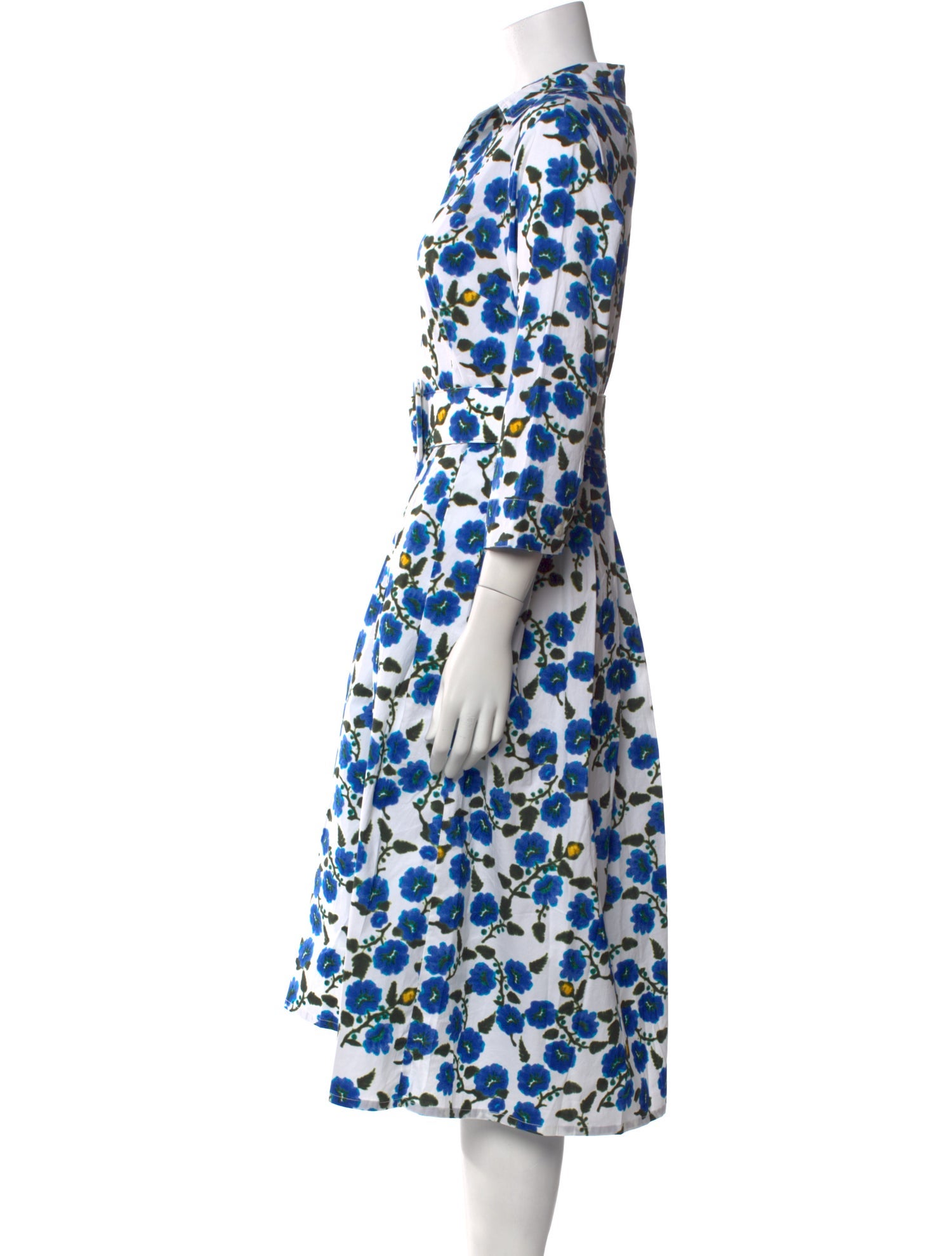 Samantha Sung Floral Print Midi Length Dress w/ Tags
