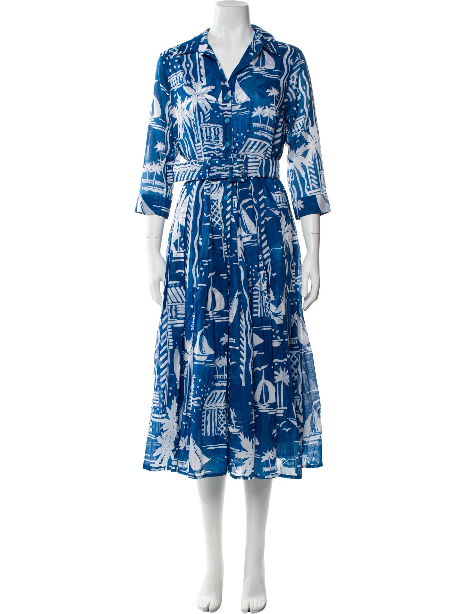 Samantha Sung Printed Long Dress w/ Tags