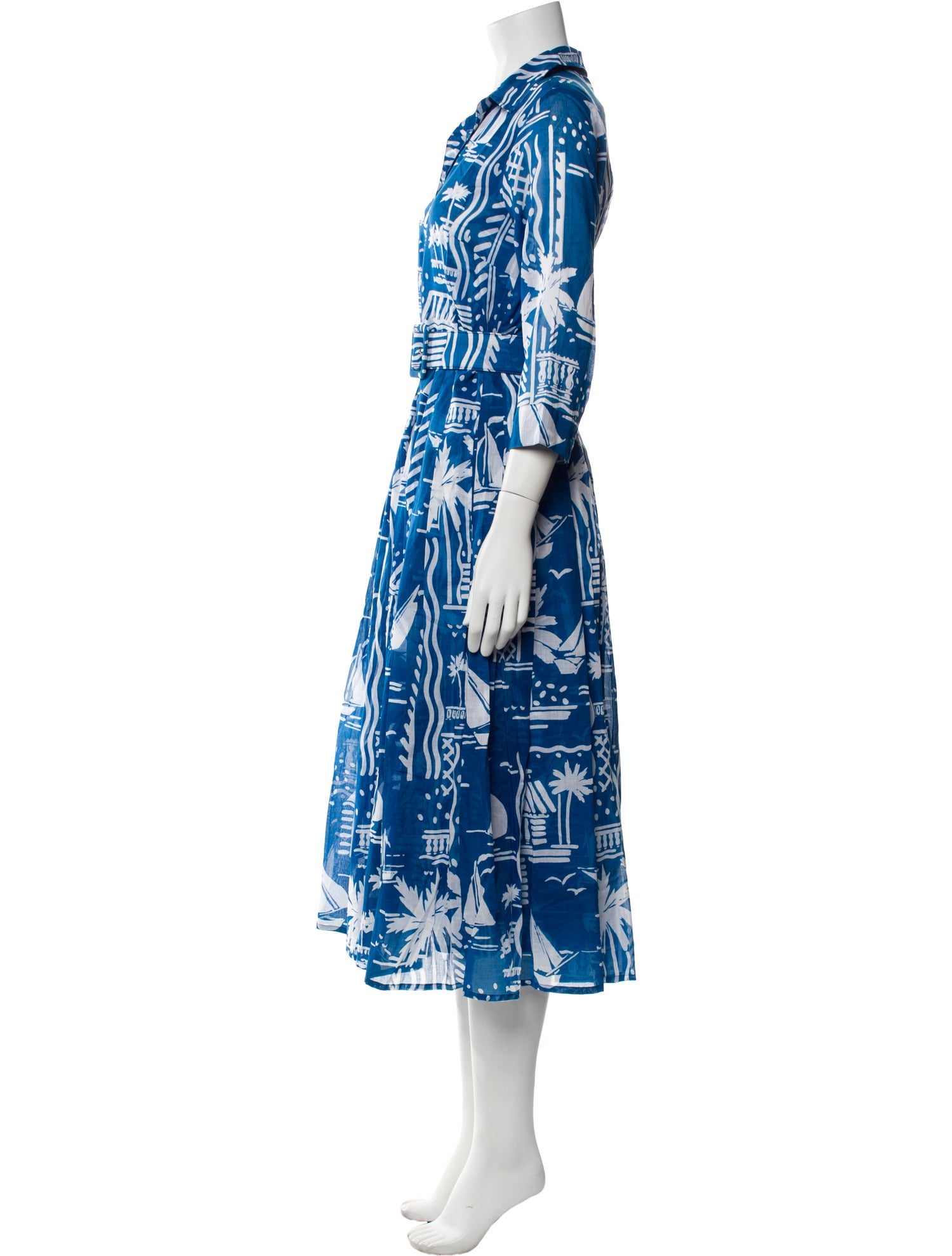 Samantha Sung Printed Long Dress w/ Tags