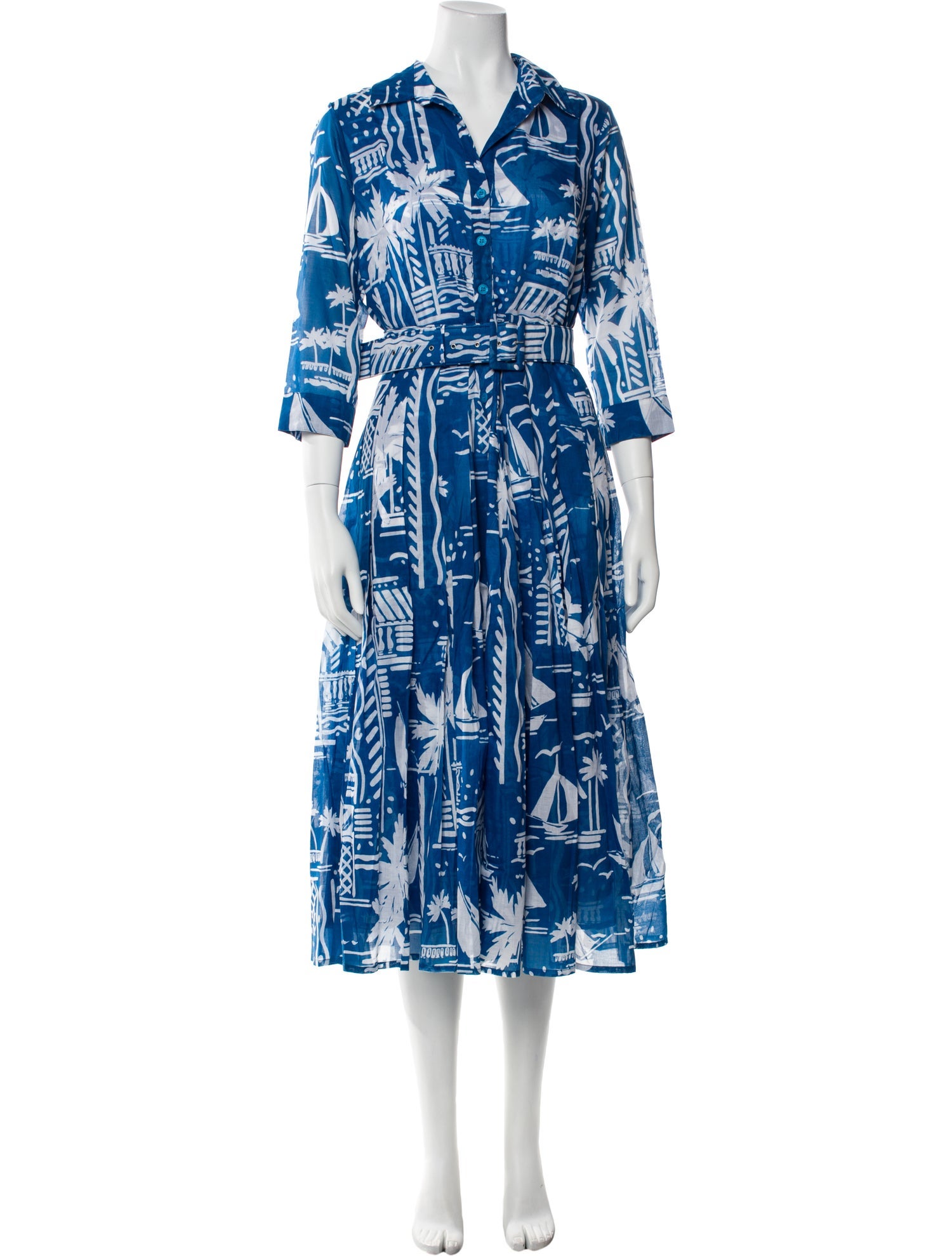 Samantha Sung Printed Long Dress w/ Tags