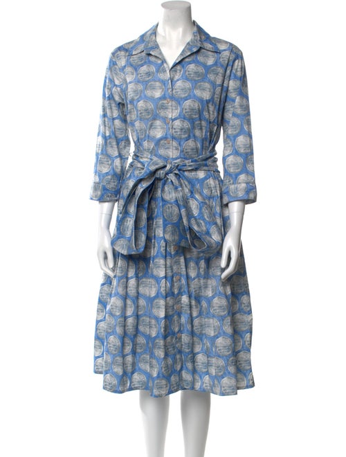 Samantha Sung Printed Midi Length Dress