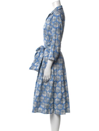 Samantha Sung Printed Midi Length Dress