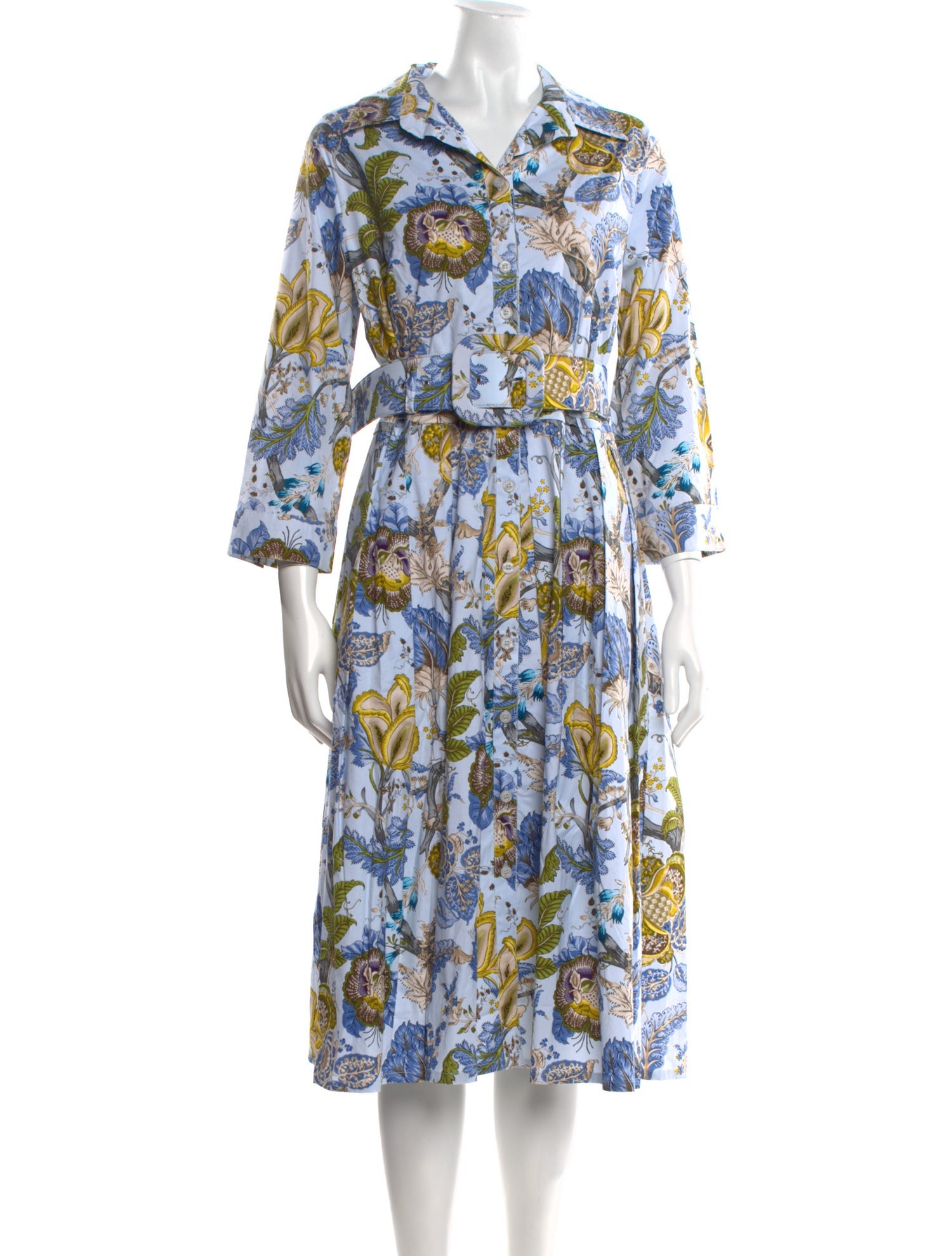 Samantha Sung Printed Midi Length Dress w/ Tags