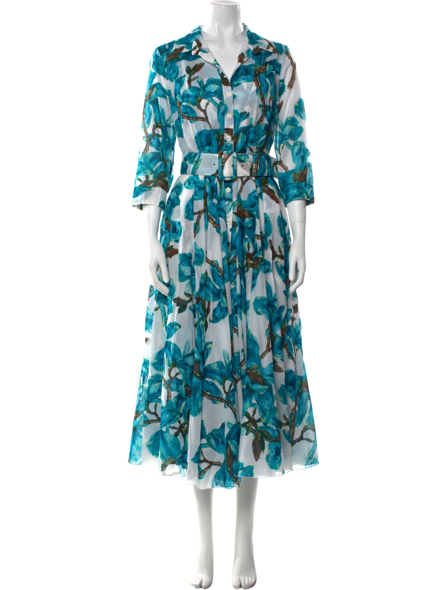 Samantha Sung Floral Print Long Dress w/ Tags