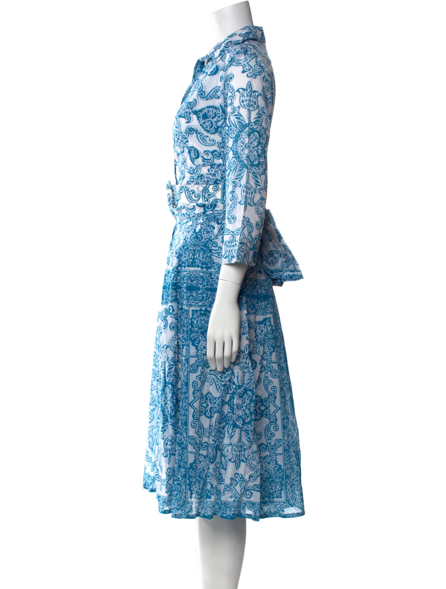 Samantha Sung Paisley Print Knee-Length Dress