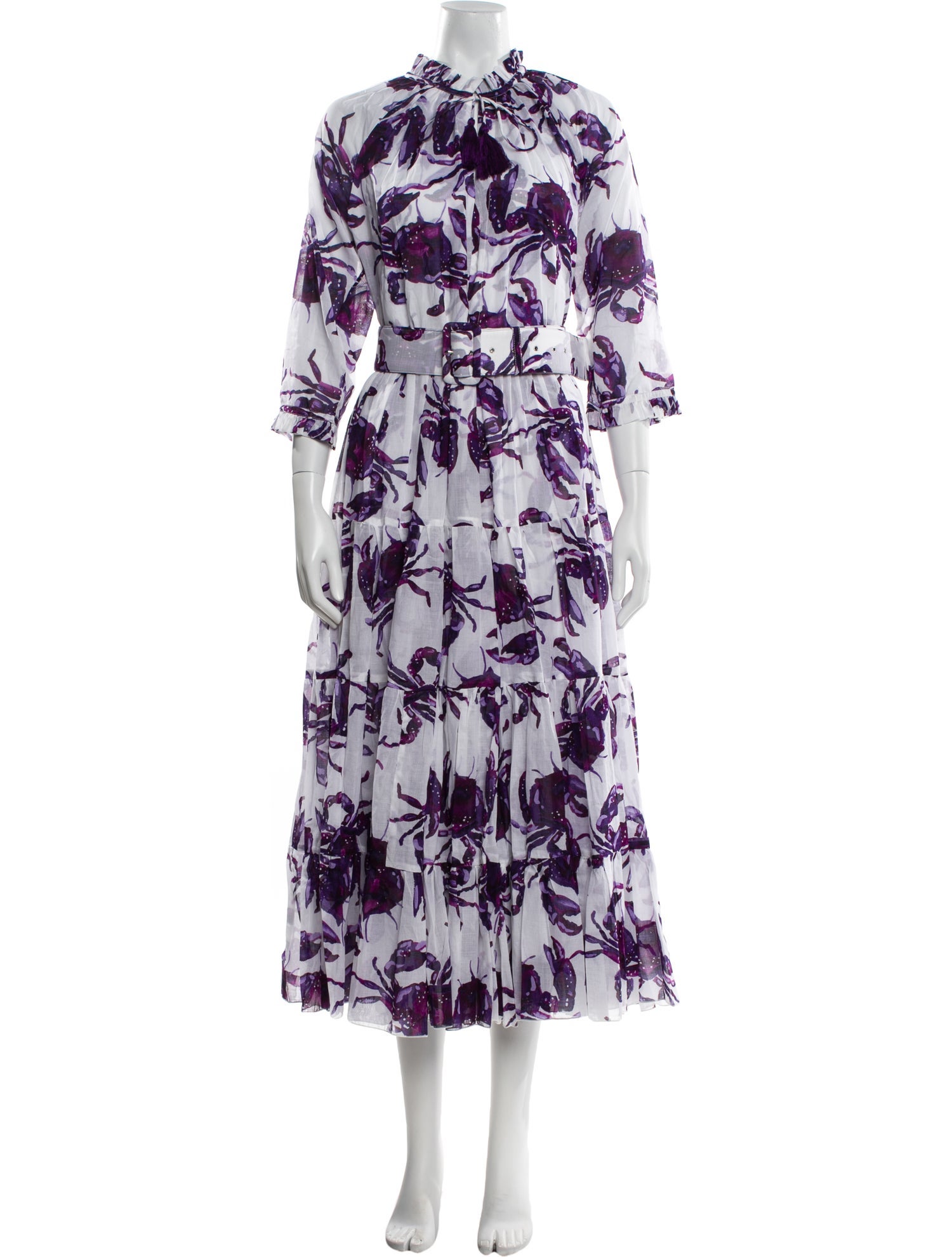 Samantha Sung Floral Print Long Dress