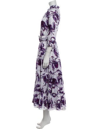 Samantha Sung Floral Print Long Dress