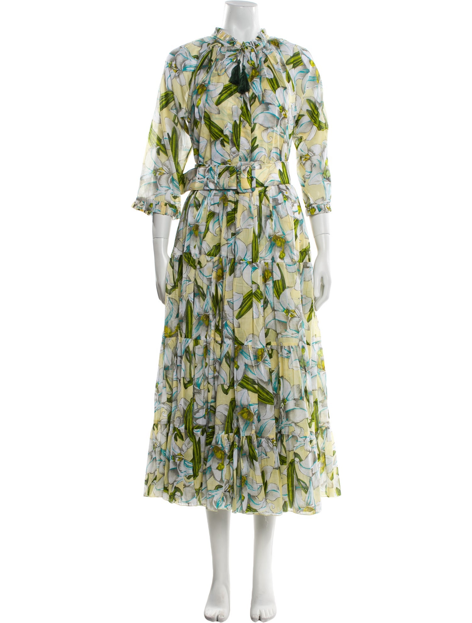 Samantha Sung Floral Print Long Dress