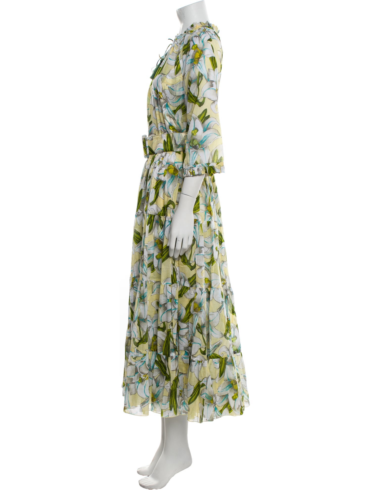 Samantha Sung Floral Print Long Dress