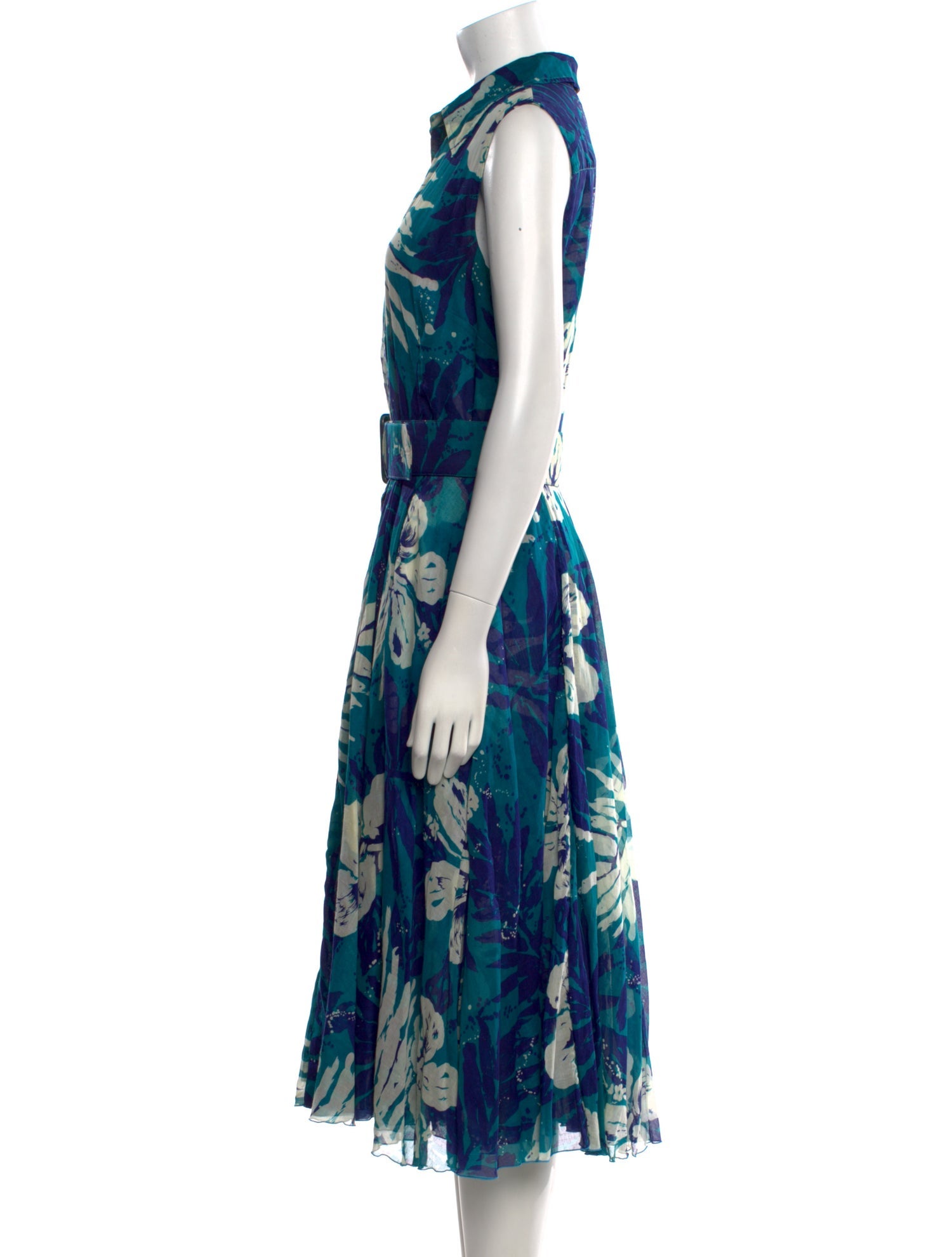 Samantha Sung Floral Print Midi Length Dress